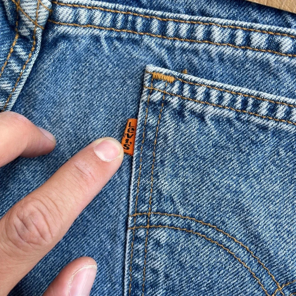 VTG Levi's Jeans Relaxed Fit tapered Jeans 09922 1997‎ 36x30 orange tab USA